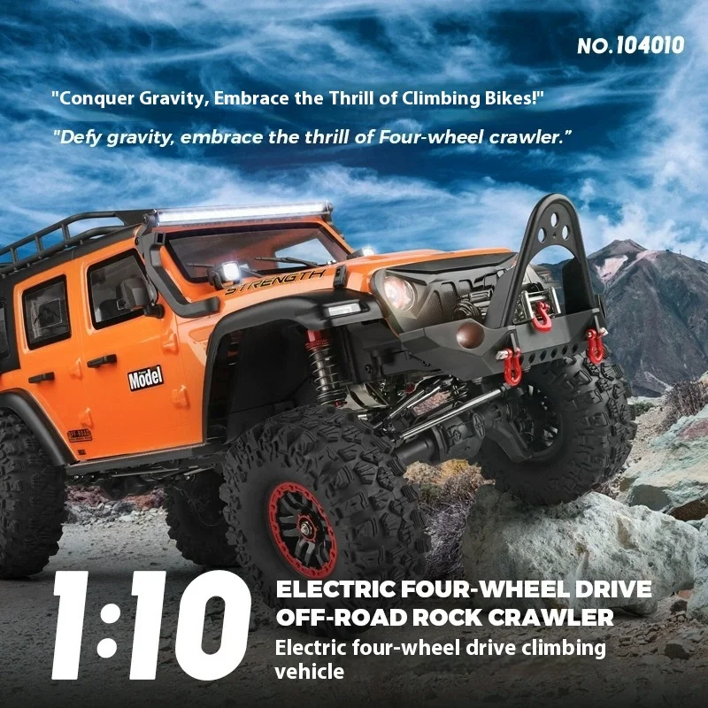 

Professional 1/10 Scale RC Car 2.4G 4WD Off-Road Remote Control Electric Vehicle with LED Lights for Adults And Children