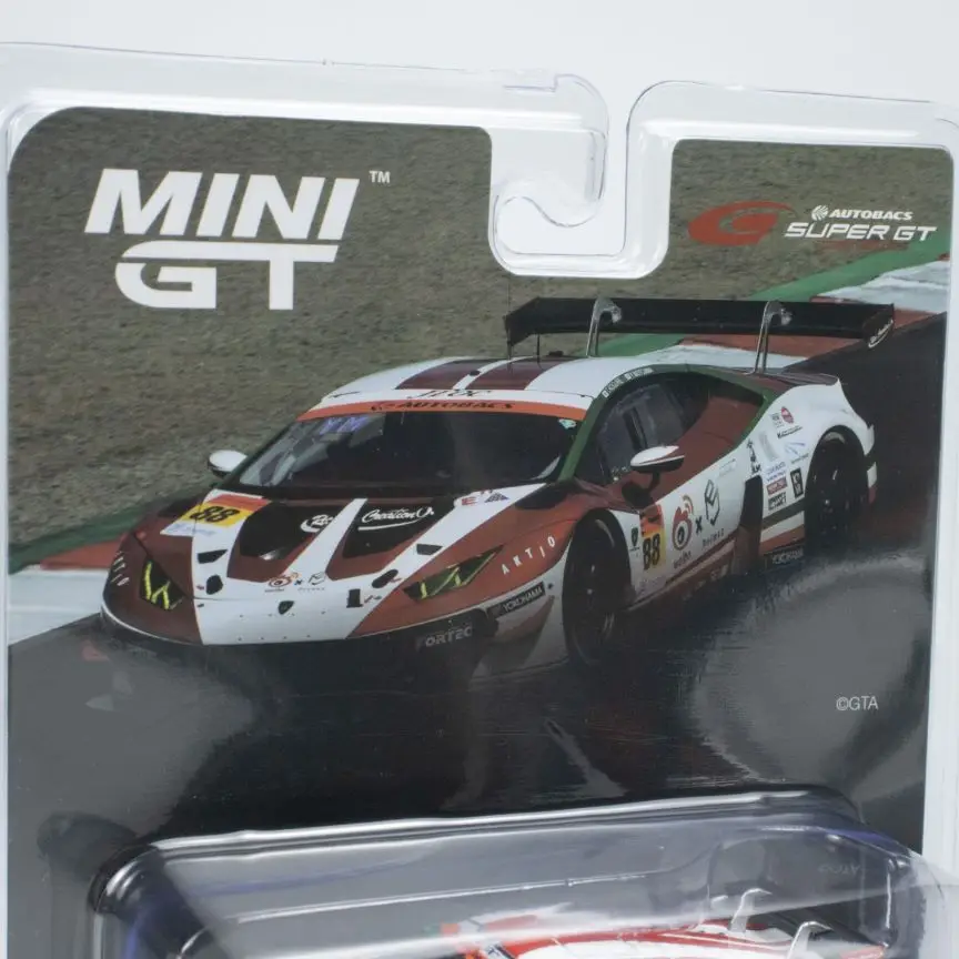 MINIGT 1:64 GT No. 572 Lamborghini GT3 EVO modelo de coche en miniatura fundido a presión, regalos de juguete para niños, piezas de colección para adultos