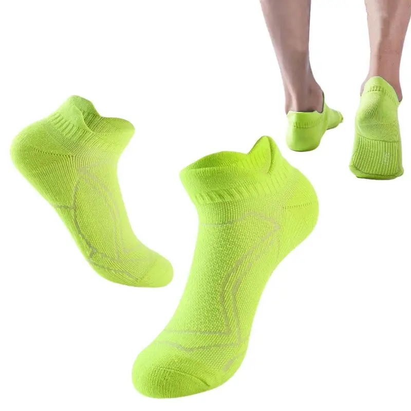 Ankle Compression Sock Breathable Comfort Athletic No Show Socks Low Cut Compression Cotton Cushioned Socks For Workout Running