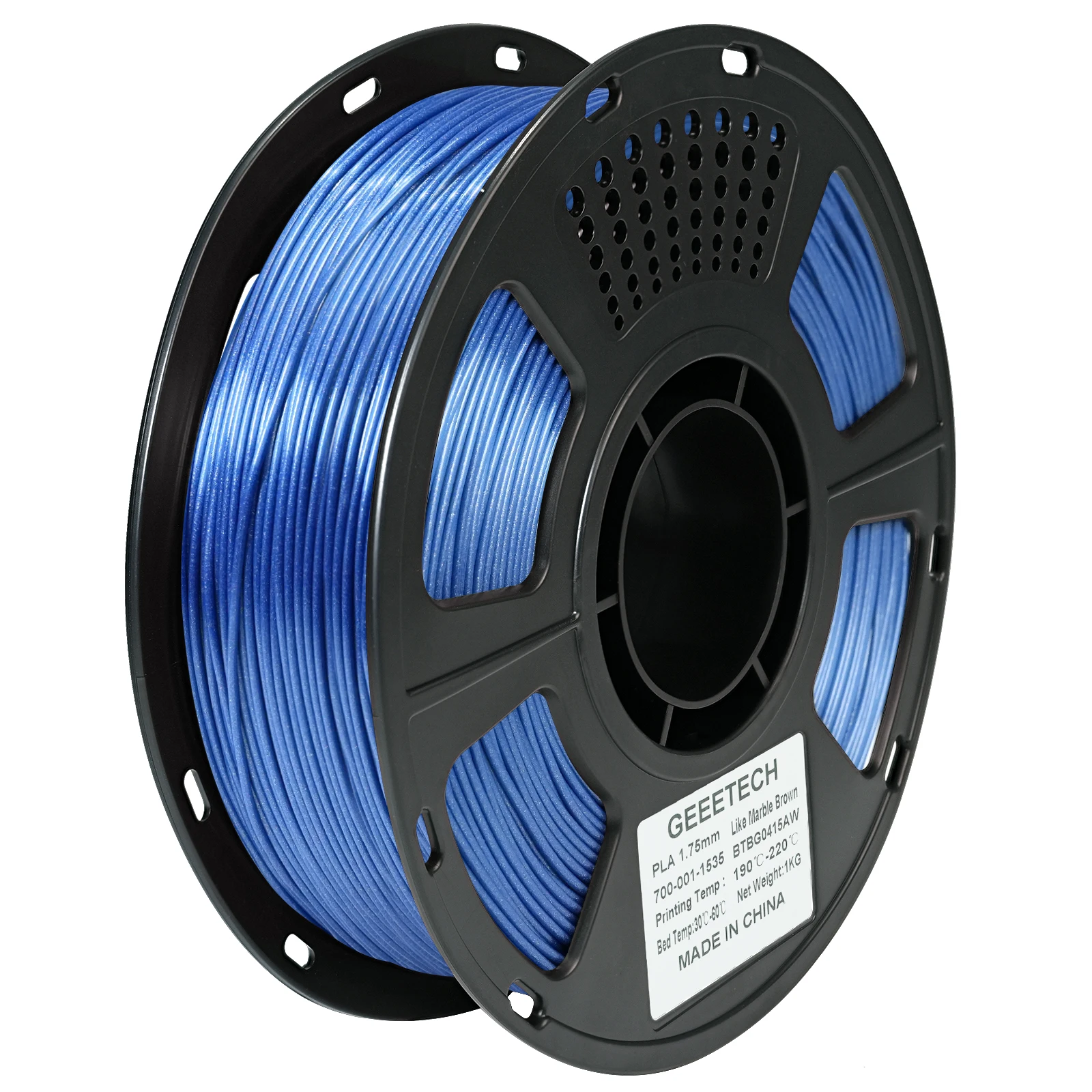 Geeetech Sparkly Glitter PLA Filament 1,75 mm 1 kg – glänzendes 3D-Druckfilament für Dekorationsarbeiten und Feiertagsrequisiten – ±0,03 mm