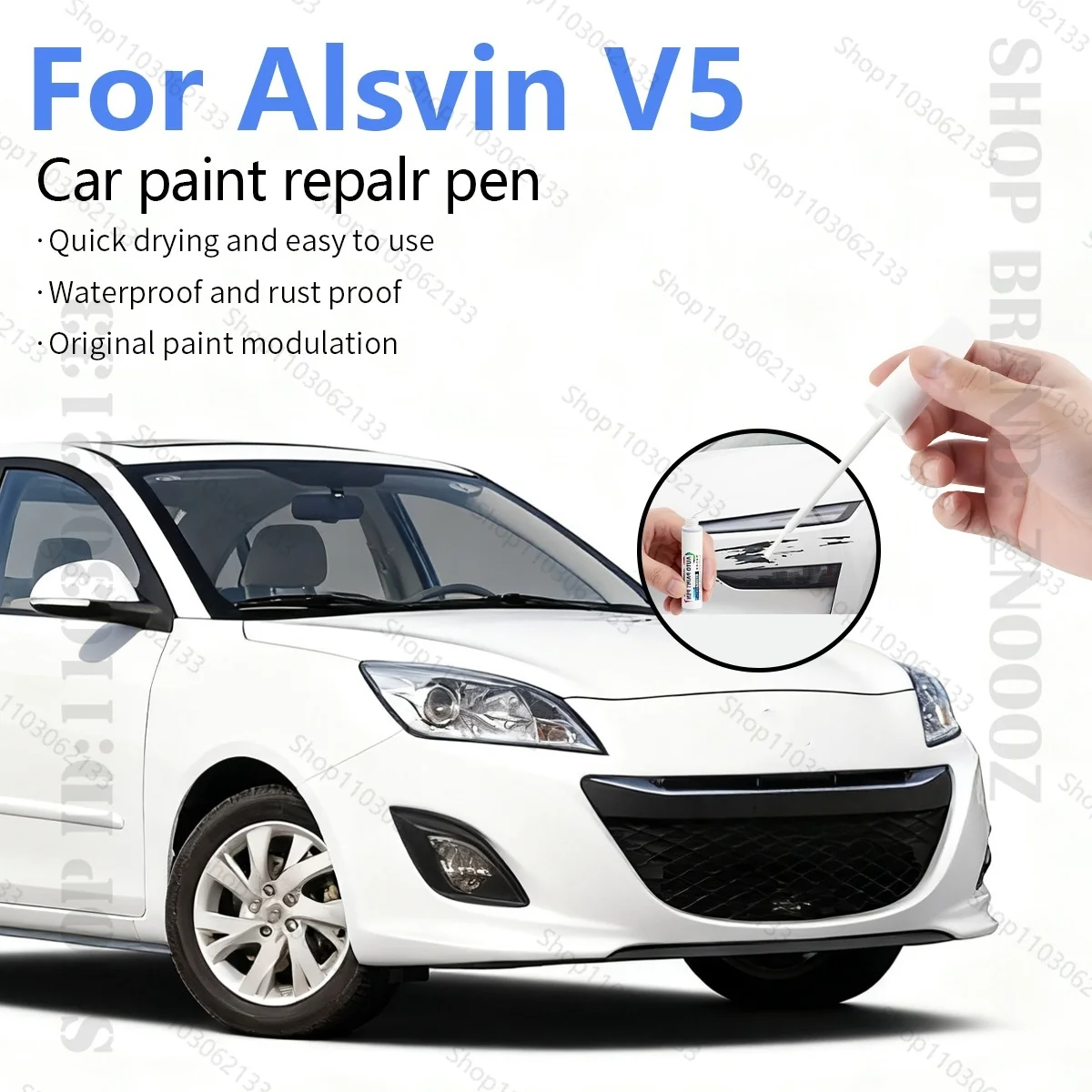 

Для Changan Alsvin V5 2012-2019 S2X S2Y ручка для ремонта краски Touch Up средство для удаления царапин DIY автоаксессуары черный, белый, синий, серый