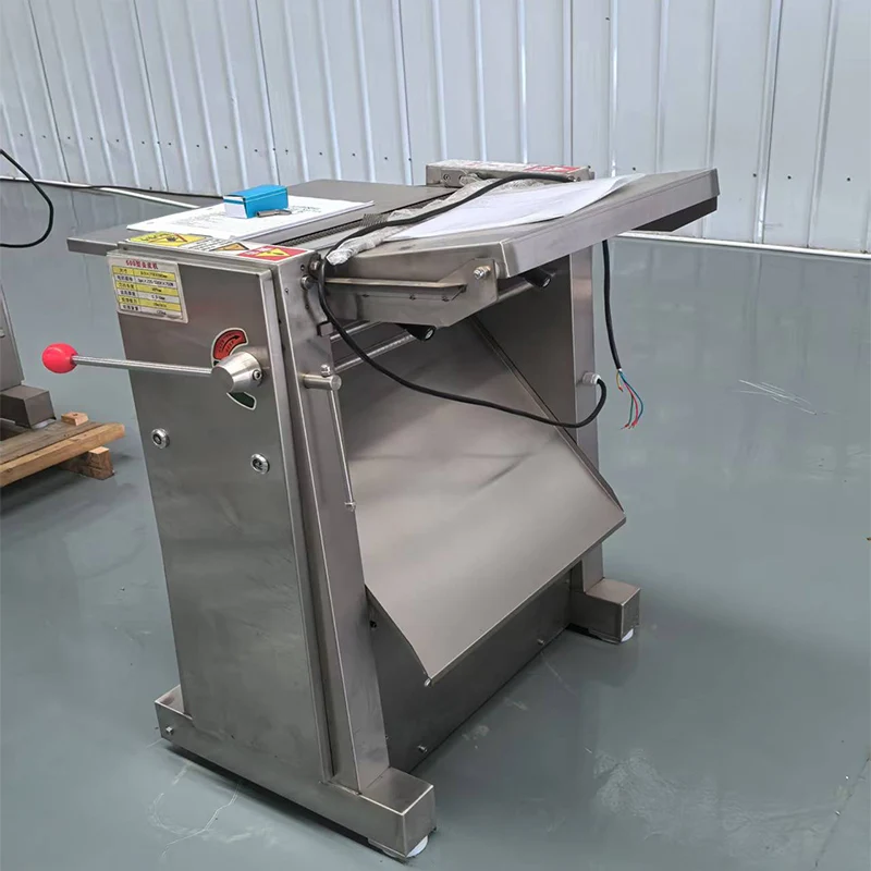 Qdmech Beef Fat Meat Peeler Machine Pork Skin Removing Cutting Machine Pork Skin Peeling Machine