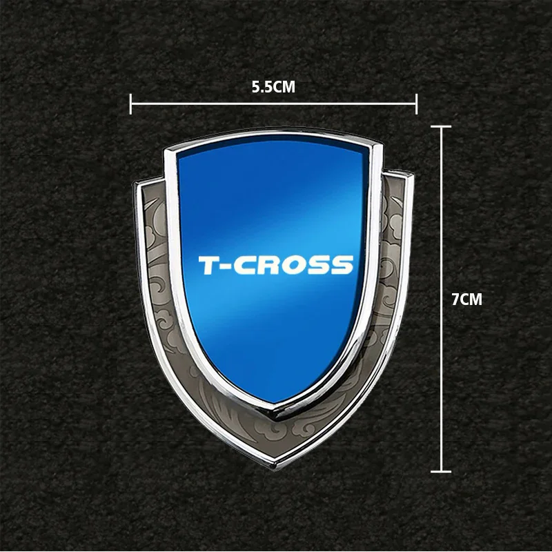 Car stickers 3D metal accsesories car accessory for vw Volkswagen tiguan t-cross t-roc