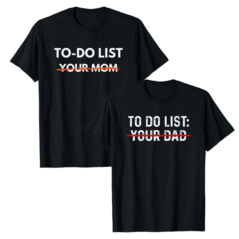 T-shirt humoristique Trash Talk, To Do List Your Dad, Family Shirt, Matching Clothes, Humor Letters, Graphic Tee, Y-Do List Your Spinal