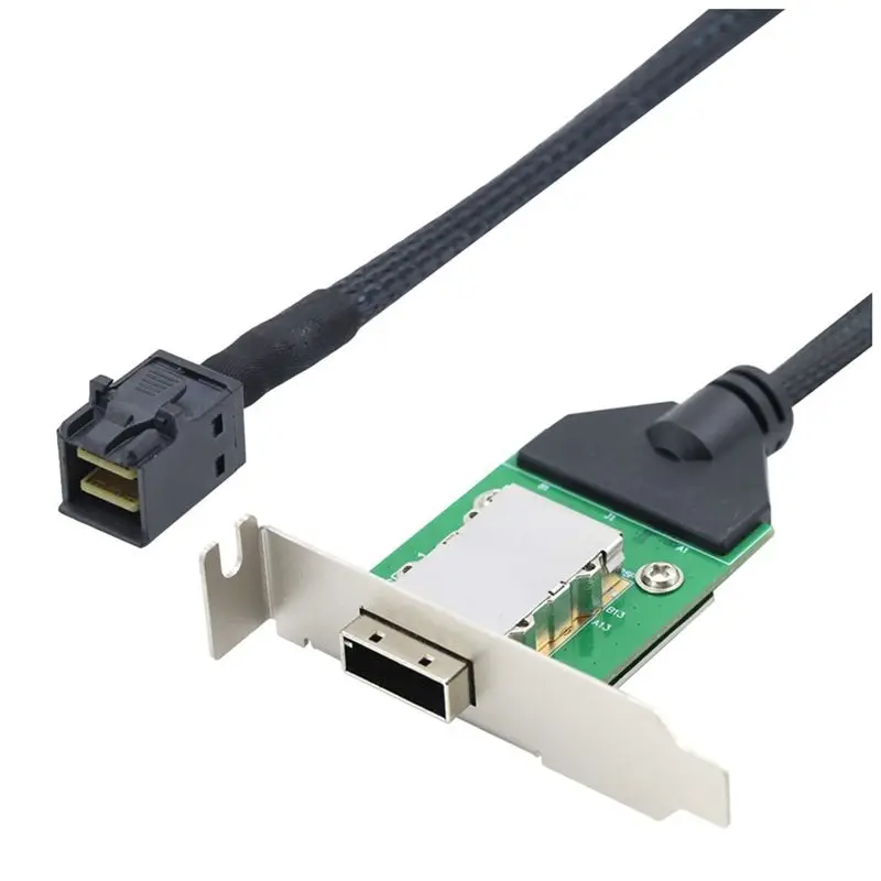 

Internal HD Mini SAS Host To SAS HD SFF-8088 Female With Low Bracket Connect To Hard Drive Adapter Cable-AEF7