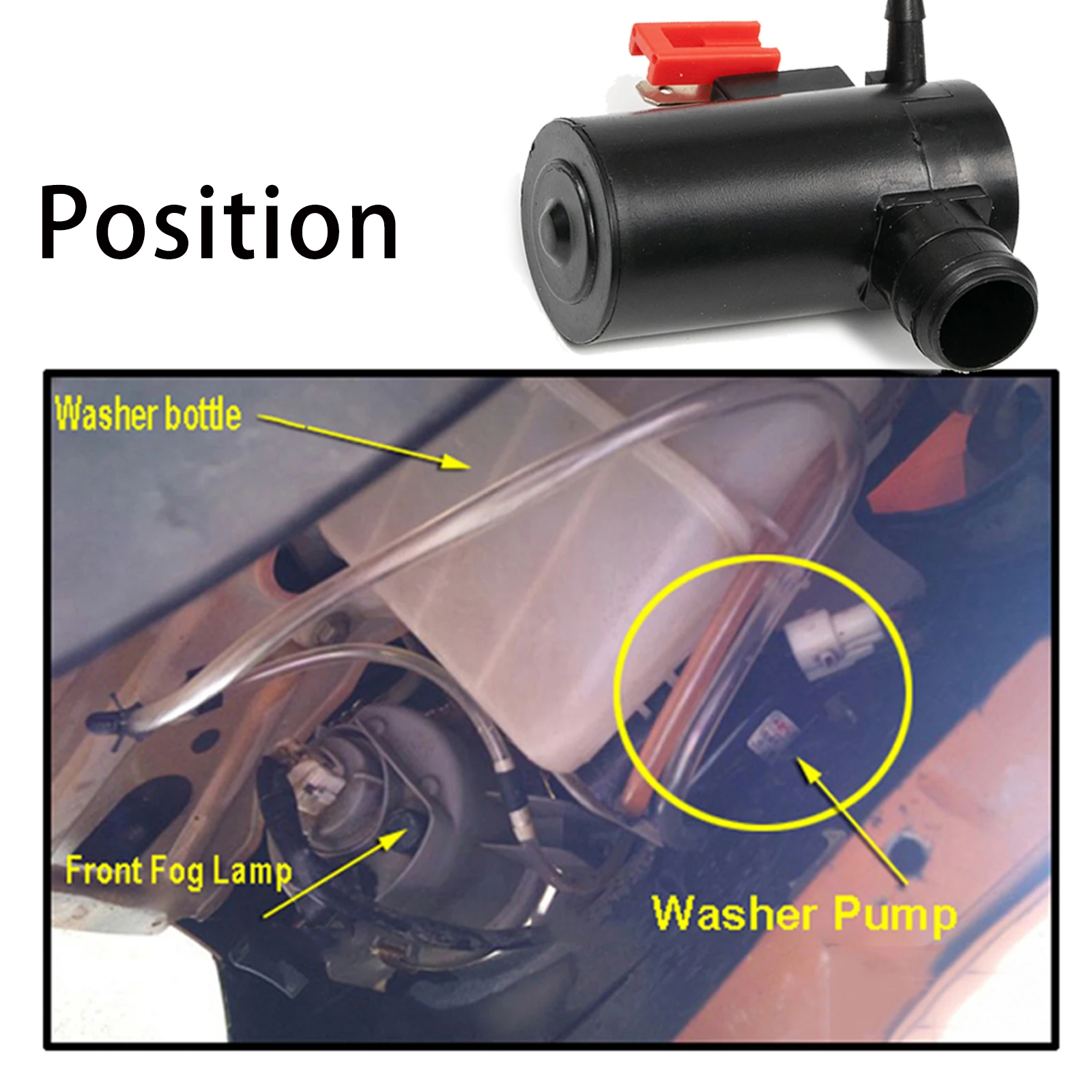 Erick limpador de para-brisa dianteiro, motor de bomba lavadora com ilhó para subaru forester sf sg5 1997-2012 oe # 86611AA010