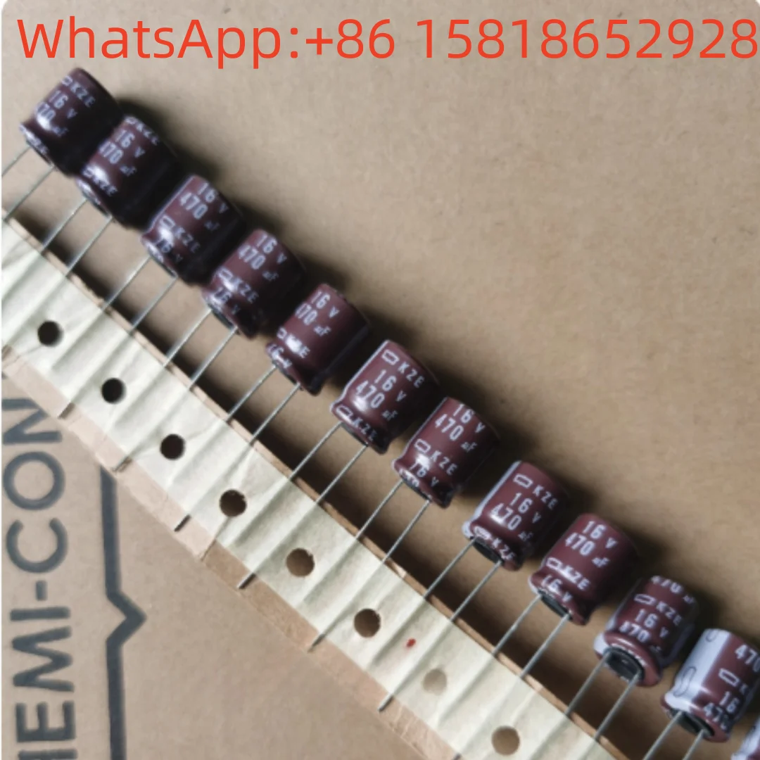 20pcs 16V470UF 10X12.5 Black King KZE Series High-Frequency Low-Resistance 470UF16V Electrolytic Capacitors