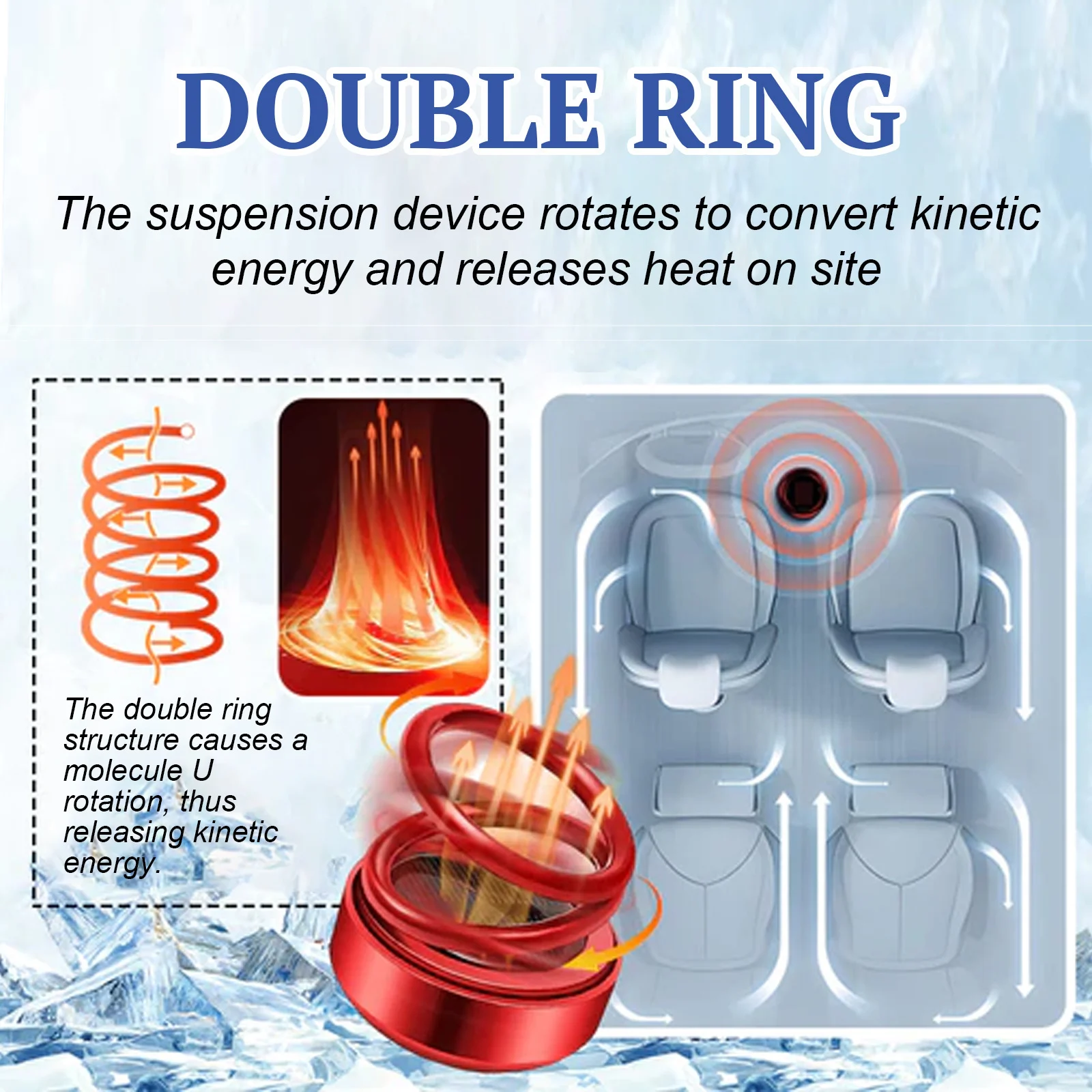 Winter Car Antifreeze Instrument Electromagnetic Microwave Windshield Snow Removal Device Solar Car Window Glass Deicing Device