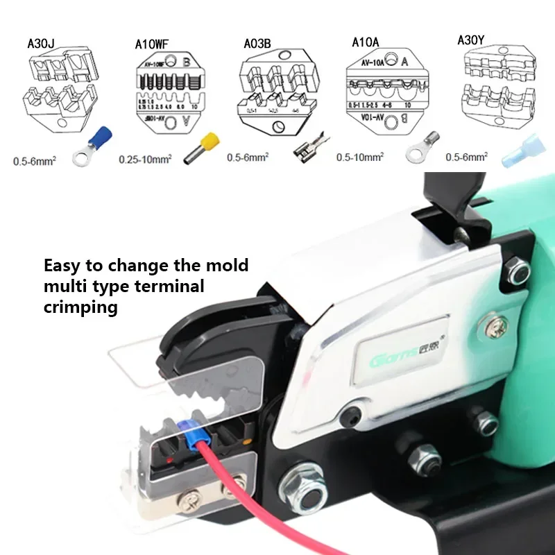 1PC Pneumatic Crimping Pliers 5ND Cold-pressing Terminal Crimping Machine Multi-function Wiring Ear Crimping Line