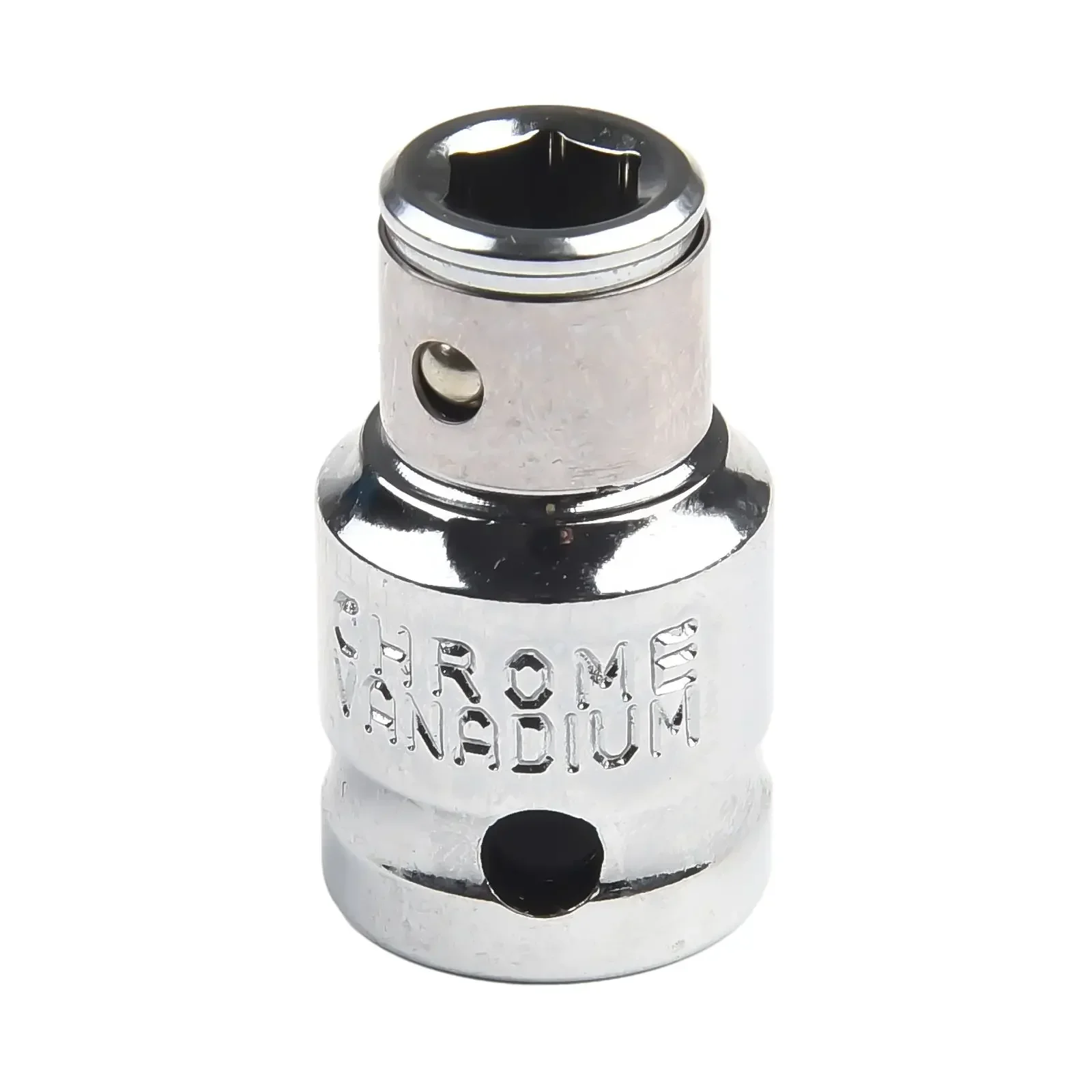 Adaptador de Soquete de Driver de Impacto Quadrado a Hex Material de Liga de Alumínio Durável Cabeça Hexagonal de Travamento Automático