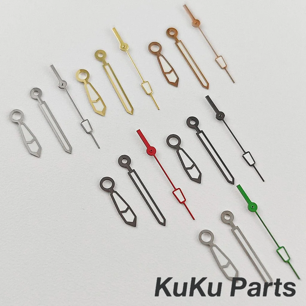 NH35 الأيدي الخضراء مضيئة الساعات الإبر الفضة الذهب بندقية مناسبة ل NH34 NH35 NH36 NH38 NH70 NH72 حركة الساعات مؤشرات #1