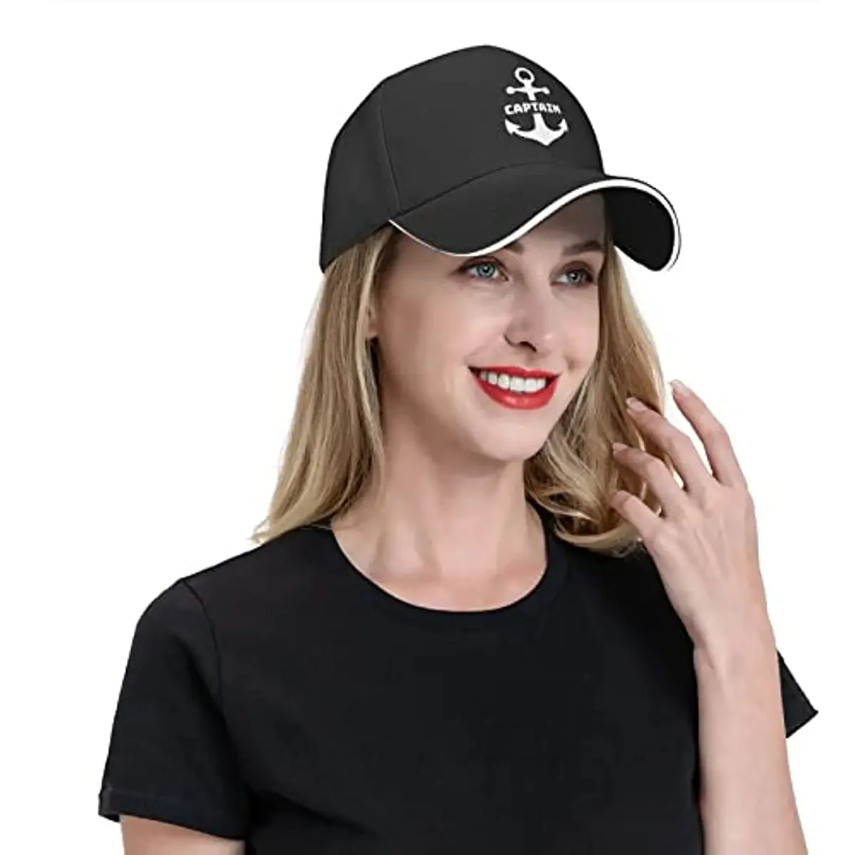 Captain Anchor Baseball Cap for Men Adjustable Adult Sandwich Dad Hat Unisex Caps for Women Kpop Denim Polyester Unisex