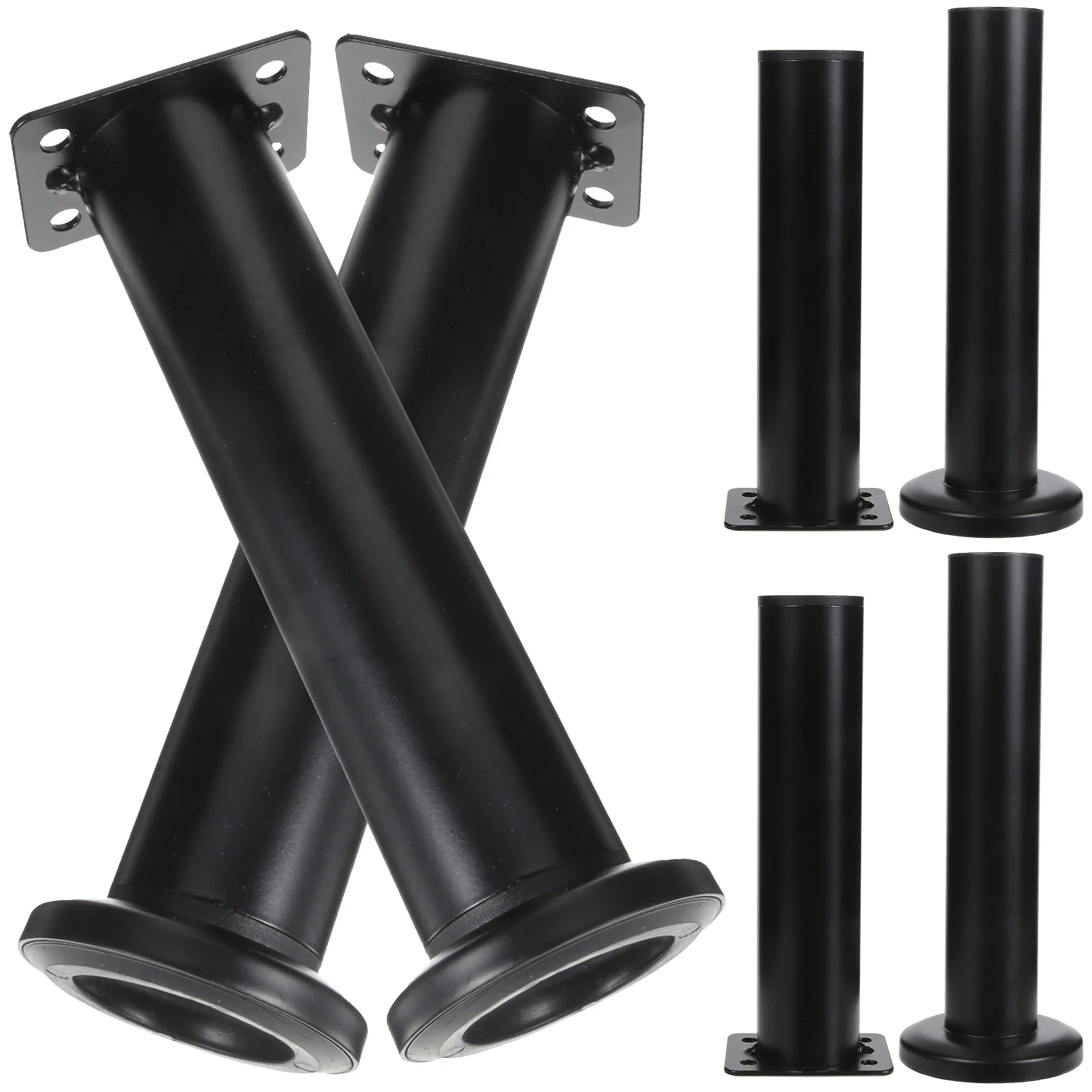 

4pcs Adjustable Telescopic Furniture Frame Support Center Leg Bed Support Legs Replacement Bed Frame Riser Bedstead for Sofa