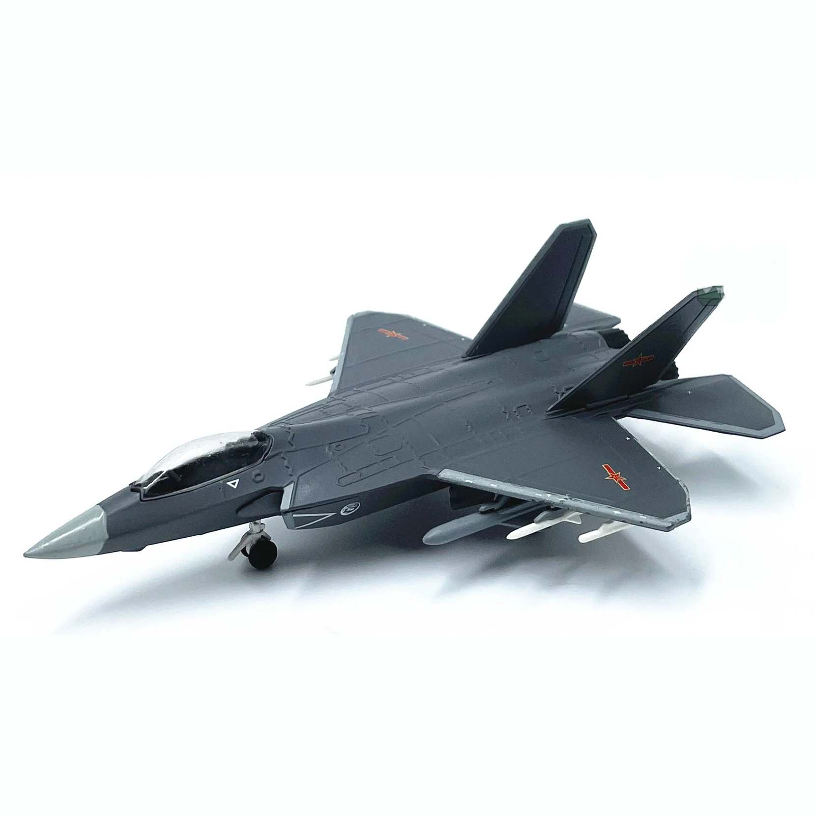 

Diecast Chinese J-31 Militarized Combat Fighter Jet Alloy & Plastic Model 1:144 Scale Toy Gift Collection Simulation Display