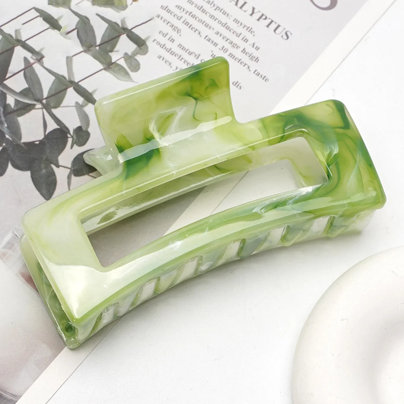 Мраморные заколки для волос для густых волос