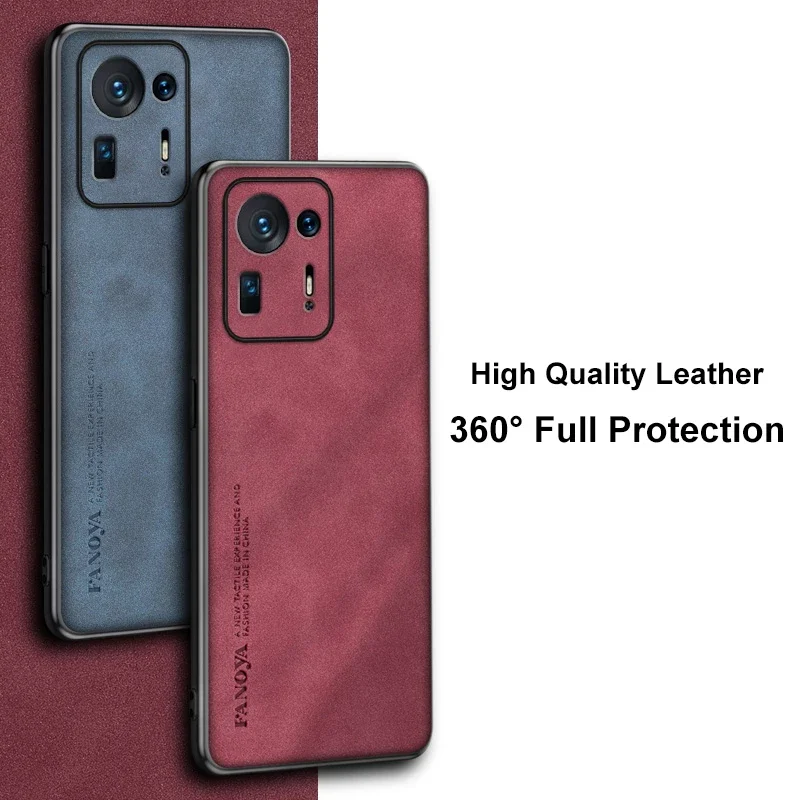 Luxury PU Leather Case For Xiaomi Mi Mix 4 Mix4 Cover Business Matte Silicone Protection Phone Case For Xiaomi Mi Mix 2 2S 3