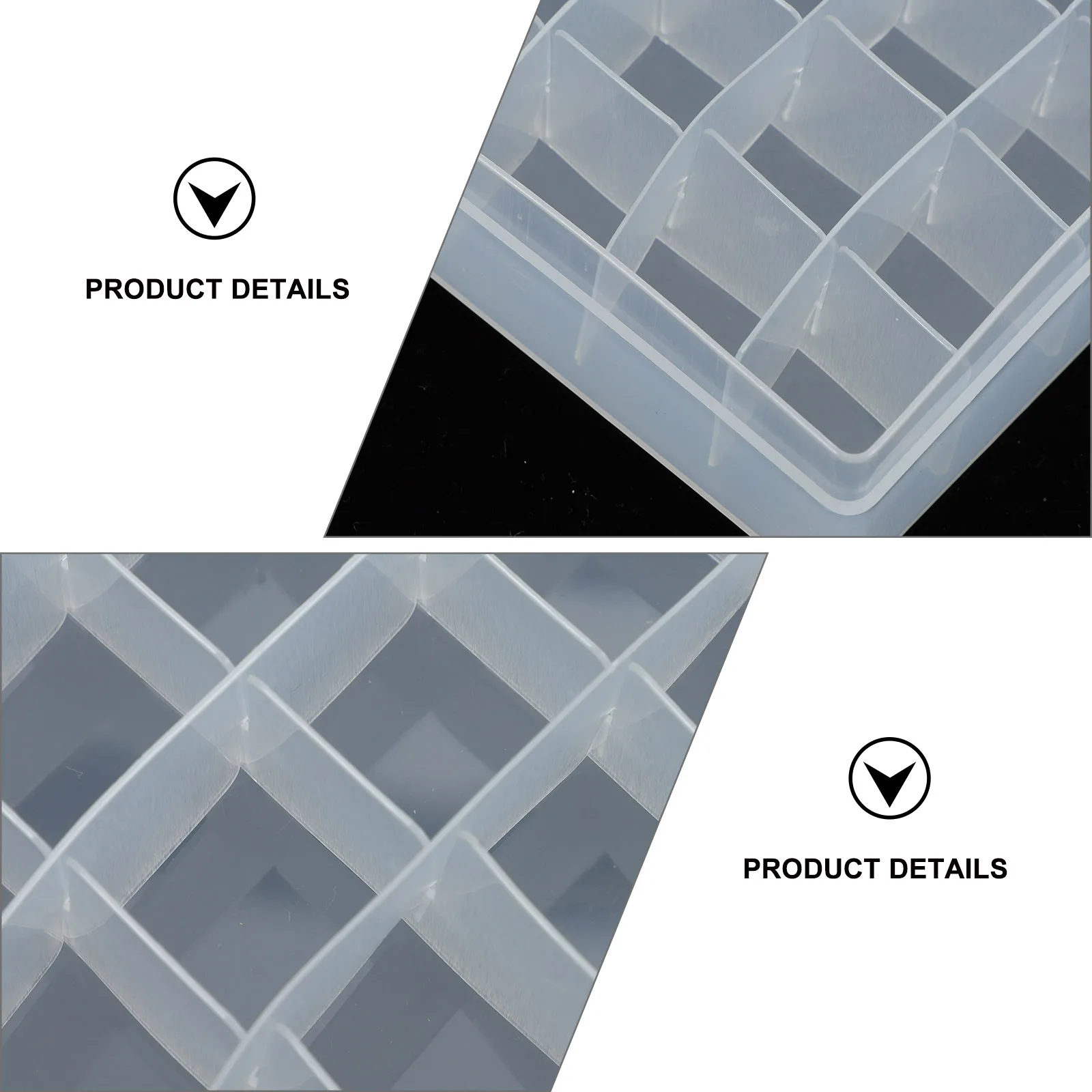 

36-Slot Transparent Plastic Vial Box Sample Case Injection Bottle Storage Compartments Freezer Cryogenic Holder Lab Accessories