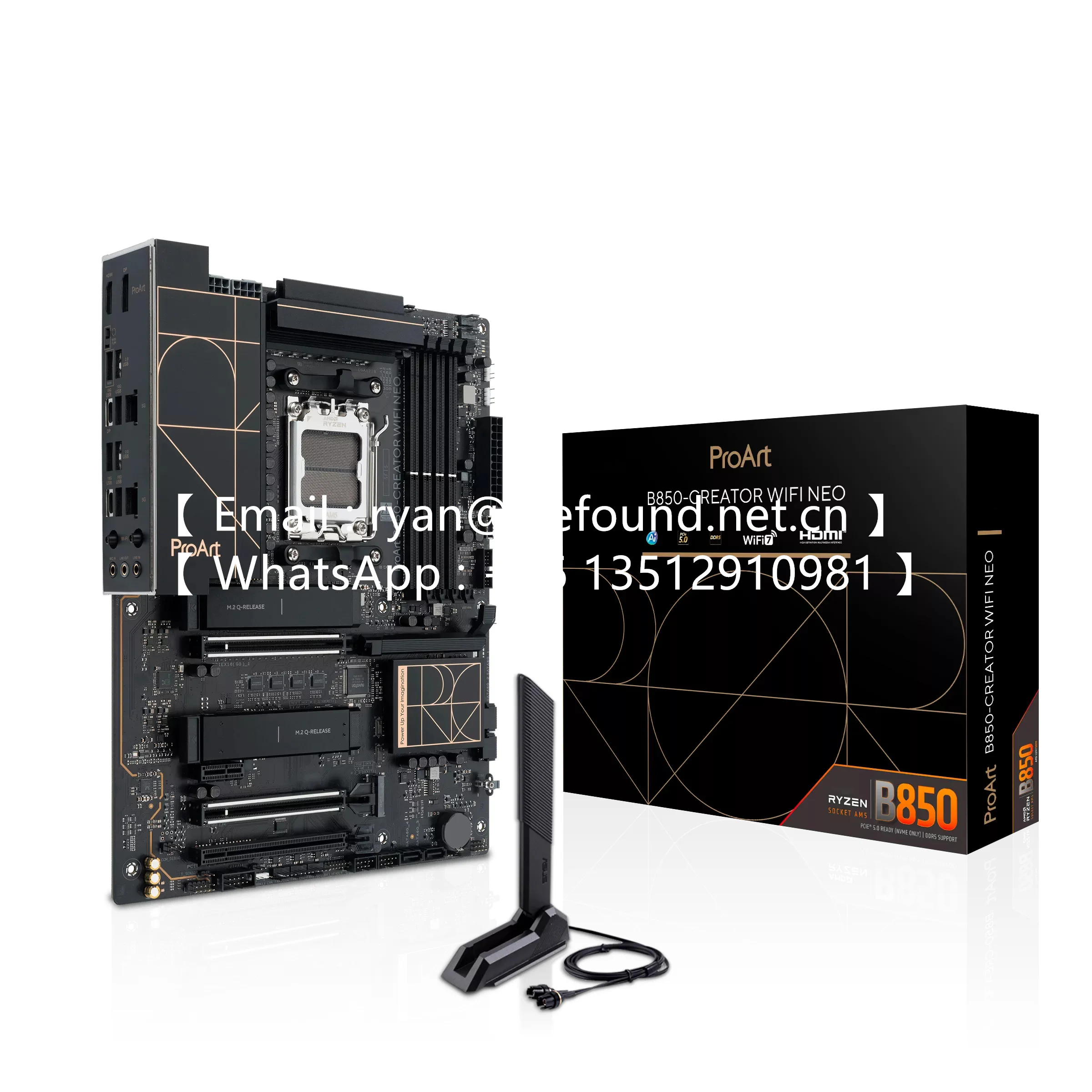 ProArt B850-CREATOR WIFI NEO Socket AM5 9000 & 8000 & 7000 Series Desktop Processors and EPYC 4005 Series