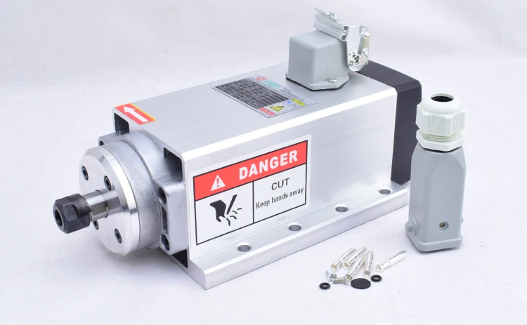 GDZ80x73-1.5 CNC Milling Machine Spindle Motor 1.5kw High Speed 24000rpm air Cooling Spindle with ER11 Chuck