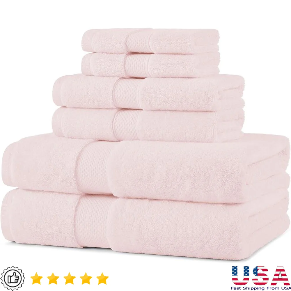 

Oversized Egyptian Cotton Bath Towel Set Ultra Plush Absorbent Thick Luxury Shower Towels Home Spa Experience