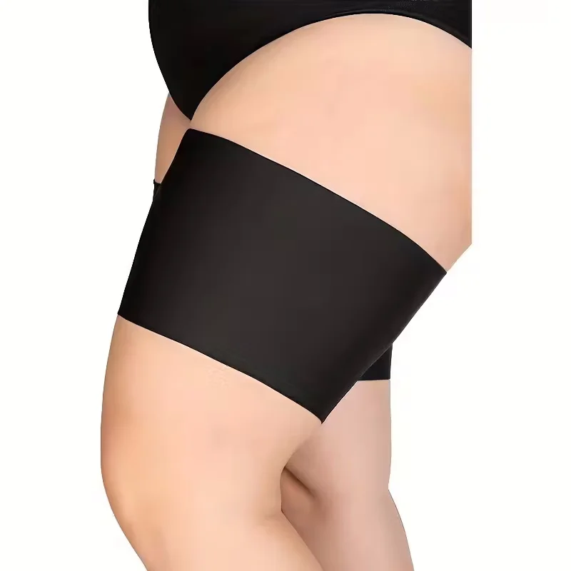 2pcs Anti-friction Thigh Covers Women Compression Non-Slip Thigh Bands Fabric Elastic Leg Straps for Running Outdoor Sports