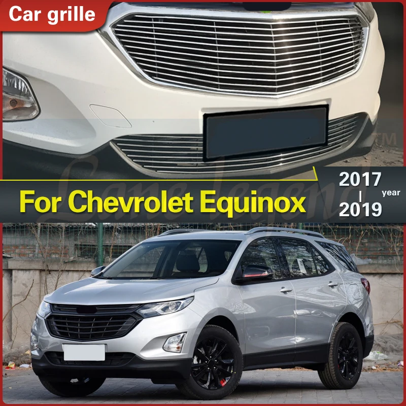 

Stainless Steel Front Bottom Grille Grill Molding Cover Decoration Accessories for Chevrolet Equinox 2017-2019 Racing Grills