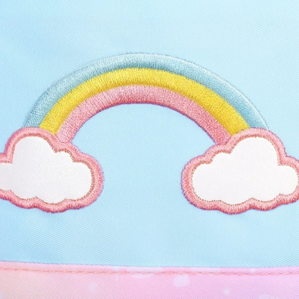 레인보우 어린이 백팩 측면 개방 냉장고 스타일 도어 오픈 숄더백 통학 한국 스타일 학생 가방