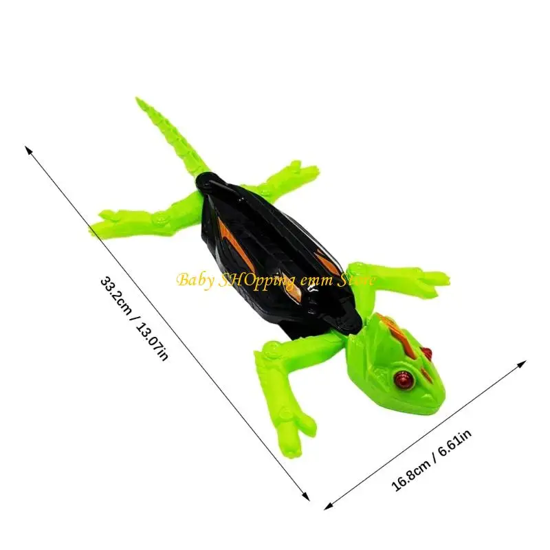 23GD Wall Crawling Toy con geckos muro regalos educativos LED Geckos, Robot control remoto recargable Juguete