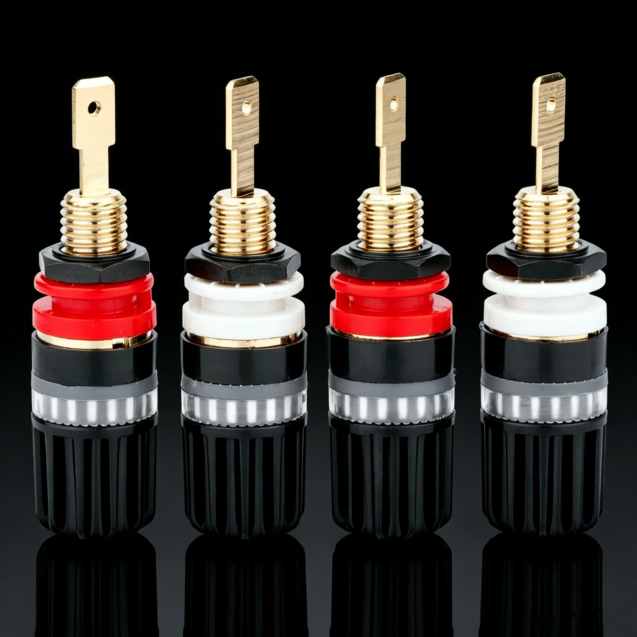 HI-End Terminal Binding Post Conector Banana Plug Speaker Binding Post Audiophile Speaker Connector Amplifier Sound Audio
