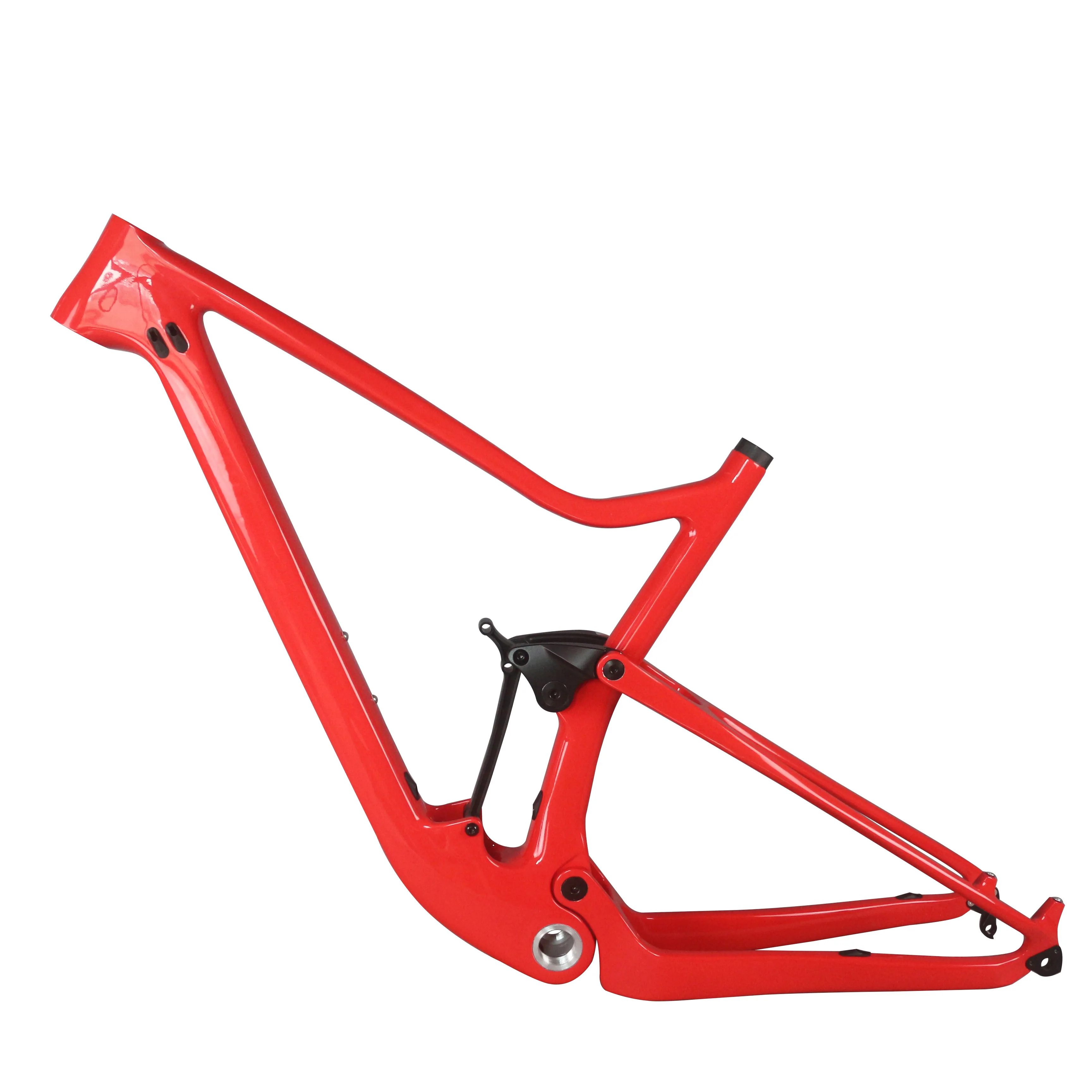 

Full Suspension Disc Brake Custom Paint Toray T700 Carbon Fiber BSA XC MTB Frame FM027