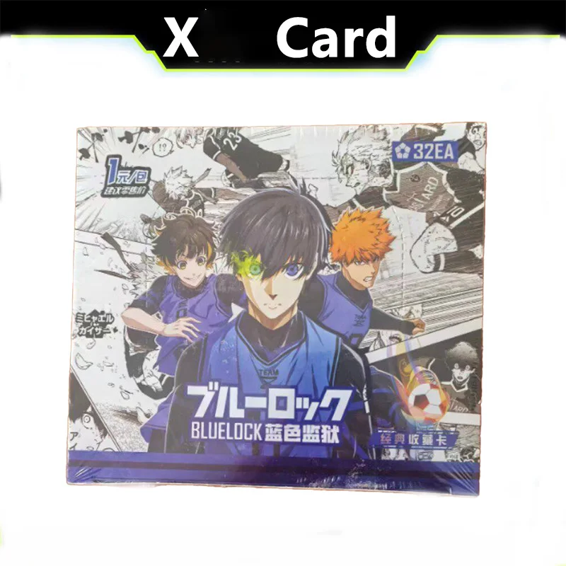 Tarjeta Coleccionable de Anime Clásico Blue Prison - Set Completo en Caja Azul Oscuro - Mercancía Oficial para Fans