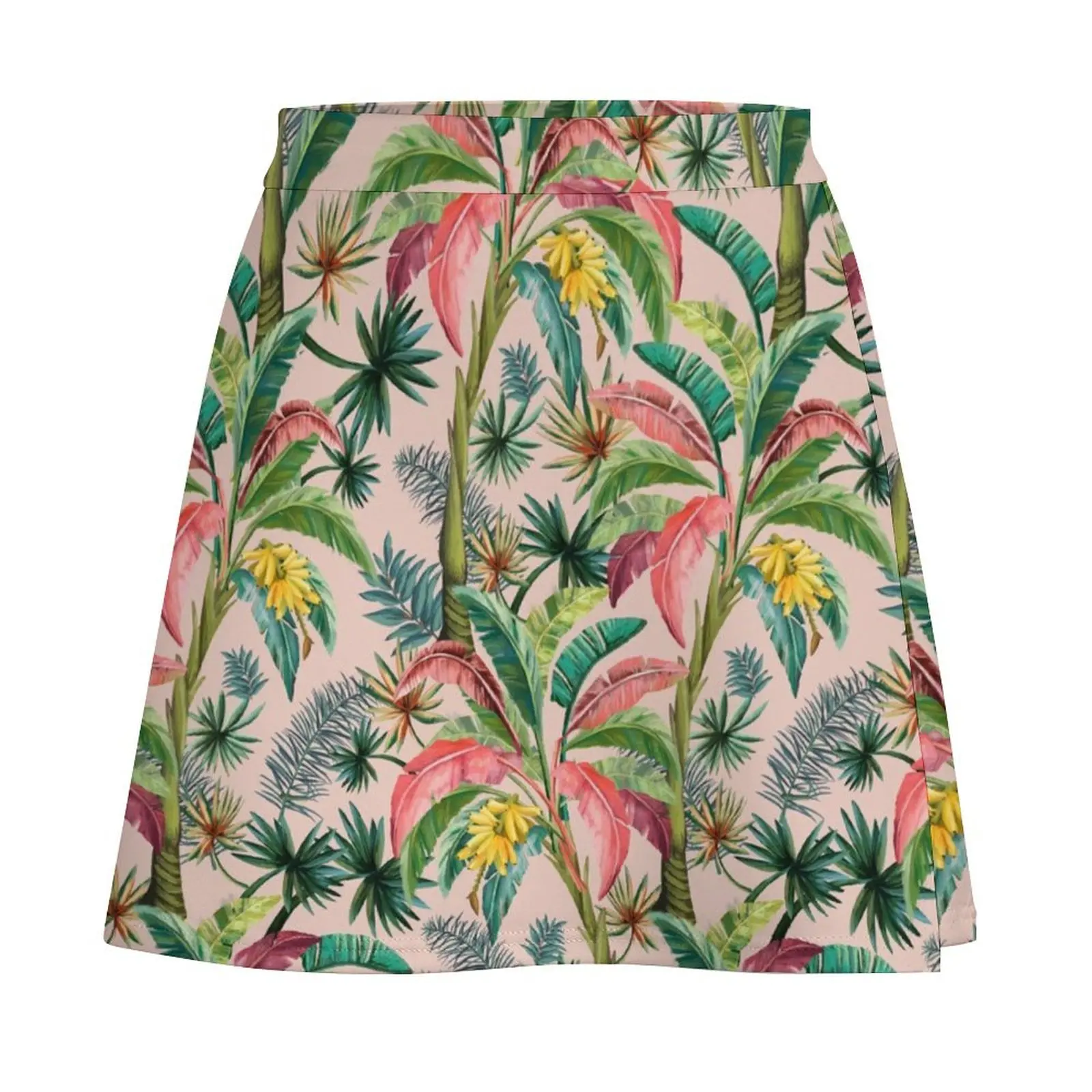 Banana Tropical Palm life Mini Skirt Female clothing Summer skirt