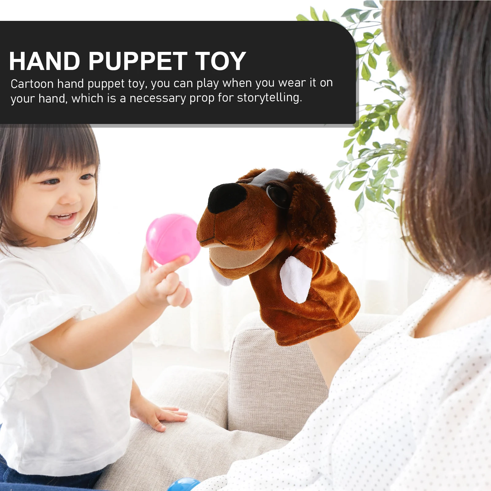 2 pezzi burattini animali burattini a mano per bambini scimmia animali di peluche giocattoli cartone animato genitore-figlio