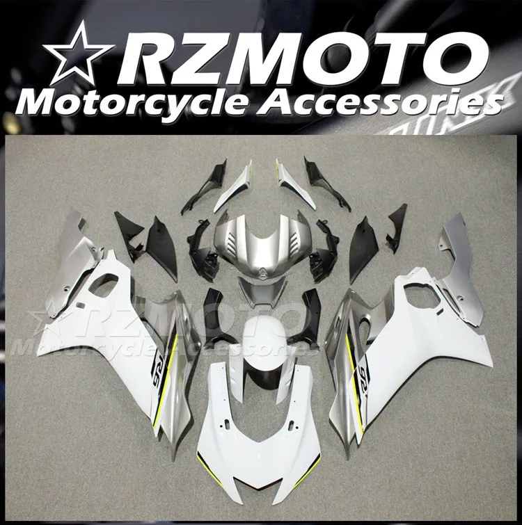 4Gifts New ABS Fairings Kit Fit for YAMAHA R6 2017 2018 2019 2020 2021 2022 17 18 19 20 21 22 23 24 Bodywork Set Custom Silver