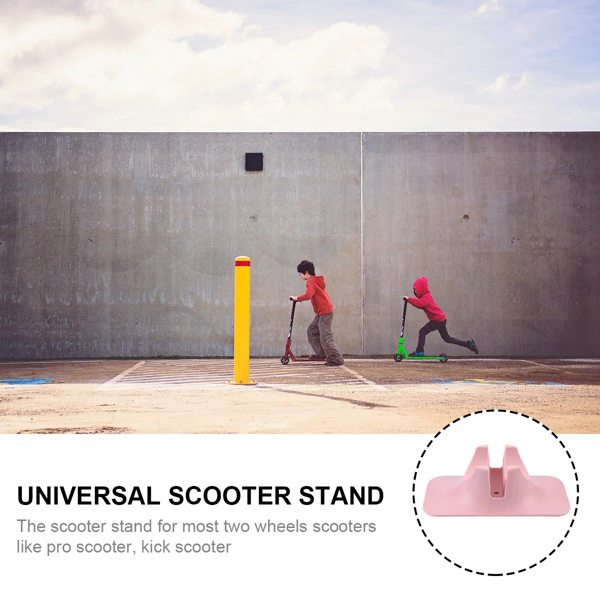 

1 pc Parking Stand Rack Universal Holder For Kick Scooter Stable Base Mount On Concrete Wood Floor Scooter Supplies