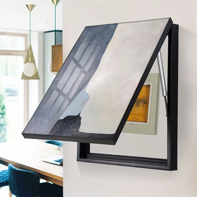 Wabi-Sabi Wind Decorative Painting Of Electric Meter Box Cover Nordic Hanging Hydraulic Mural Pictures Poster With Aluminum Fram