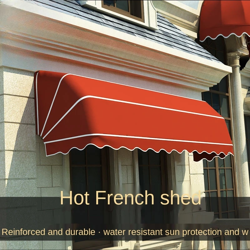 FOR Ouka French Arc Sunshade Retractable Villa Balcony Canopy Eaves Outdoor Activities Window Awning