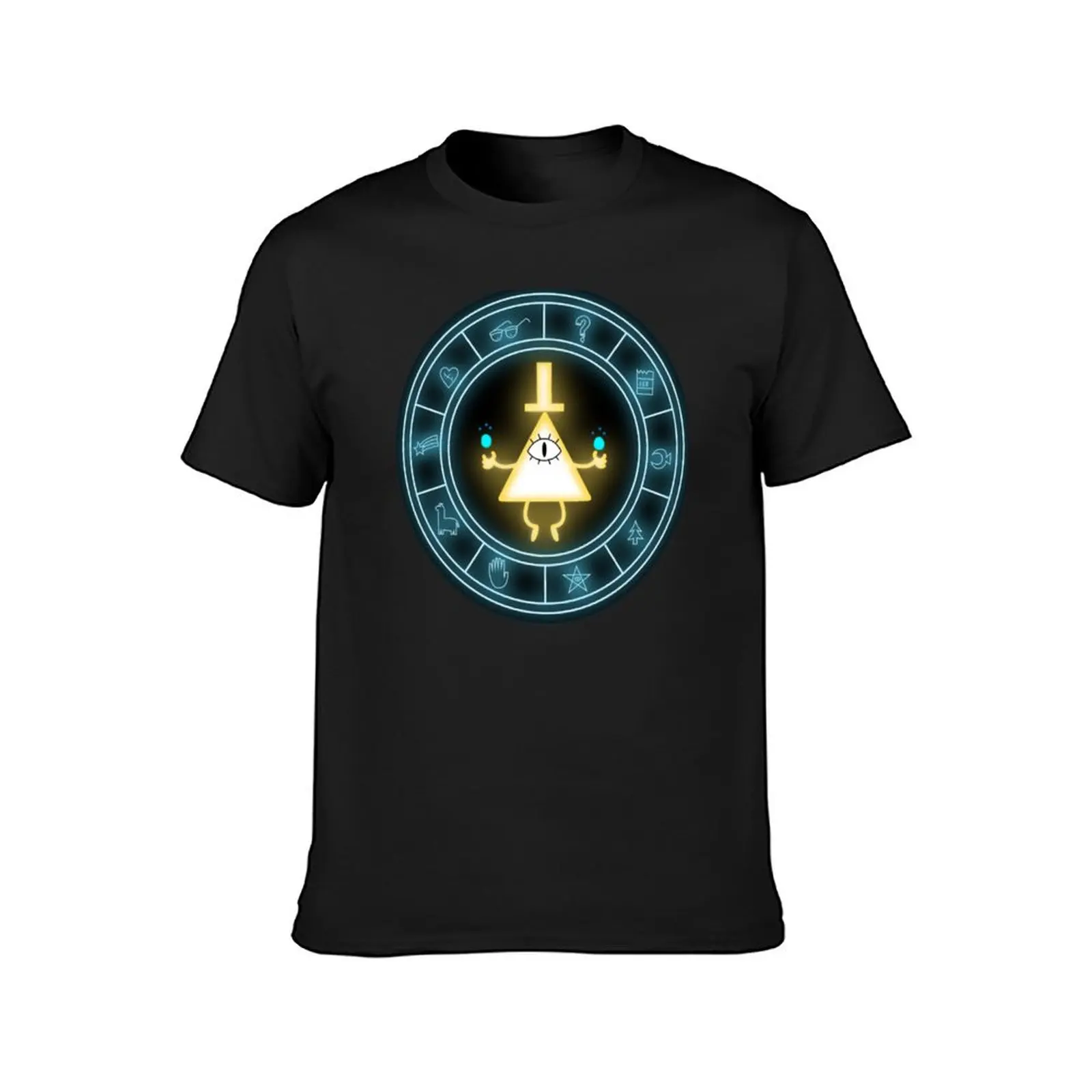 Bill Cipher Wheel T-Shirt oversized new edition aesthetic clothes oversizeds mens vintage t shirts