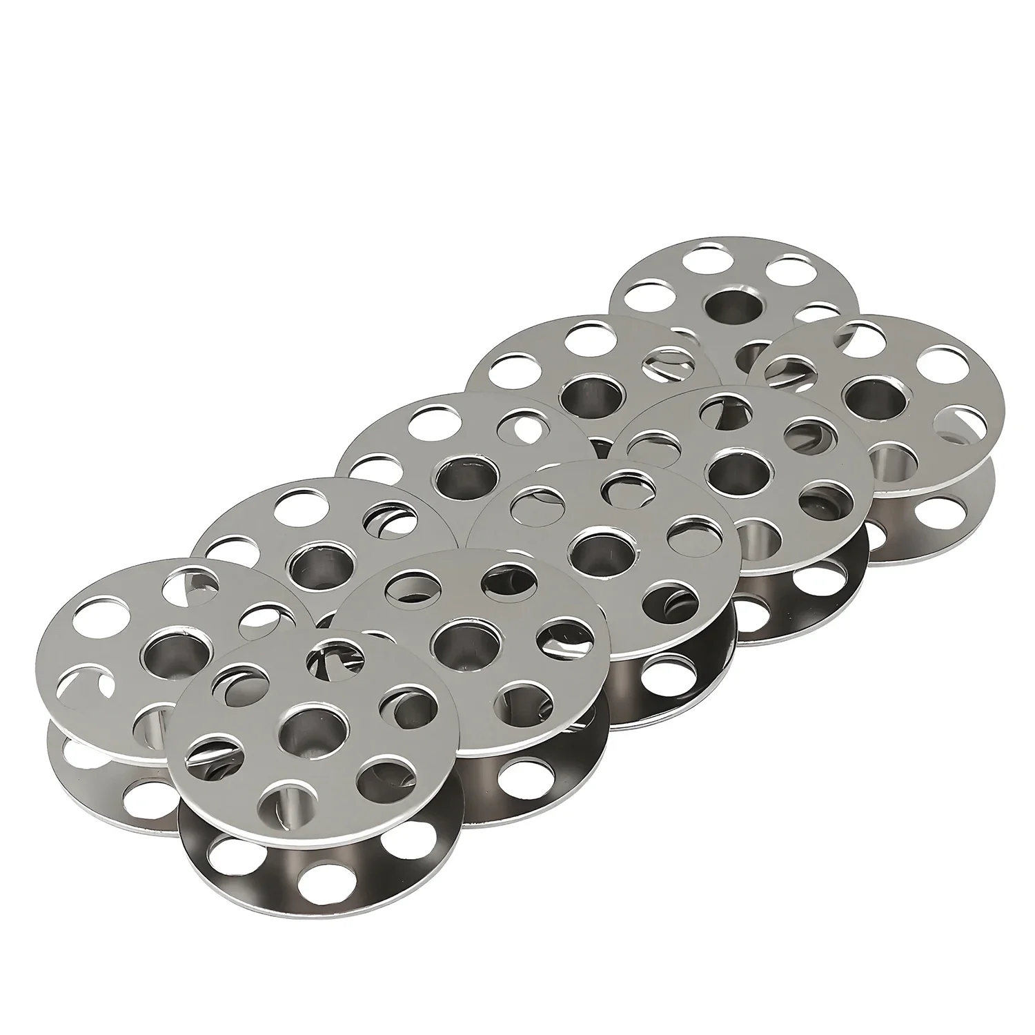 6PCS B9117-563-000 STEEL BOBBIN FOR 28MM BIG DUOBLE NEEDLE SEWING MACHINE JUKl 563, BROTHER 875 / 872, GC20606/GC20618