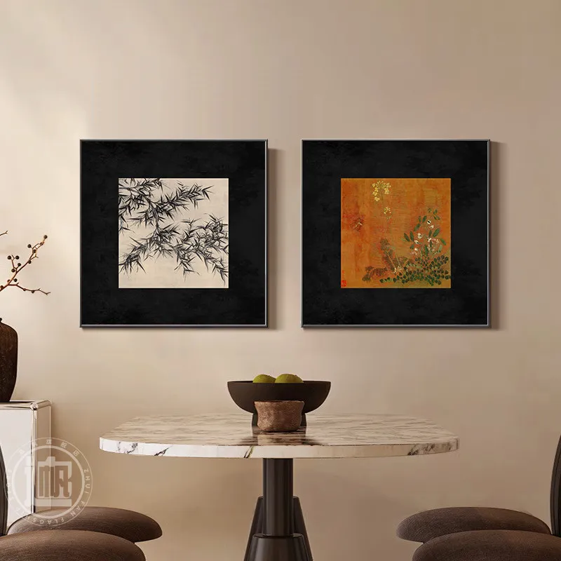 Retro living room dining table decoration hanging paintings corridor aisle murals, make up the price difference