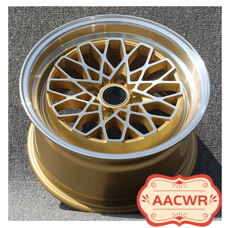 040 Gold Color Deep Edge 15 Inch 15x8.0 4x100 Car Wheels Alloy Rims For Honda