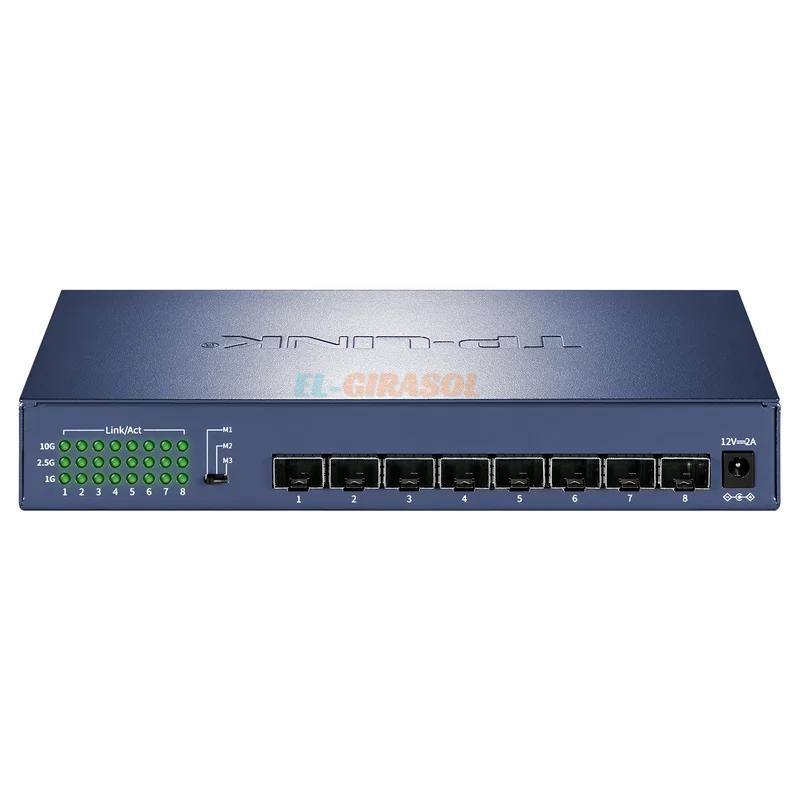 TL-ST1008F 8-port SFP+ 10 Gigabit all-optical port switch unmanaged plug and play 8-port 10000Mbps SFP+ optical port FTTH