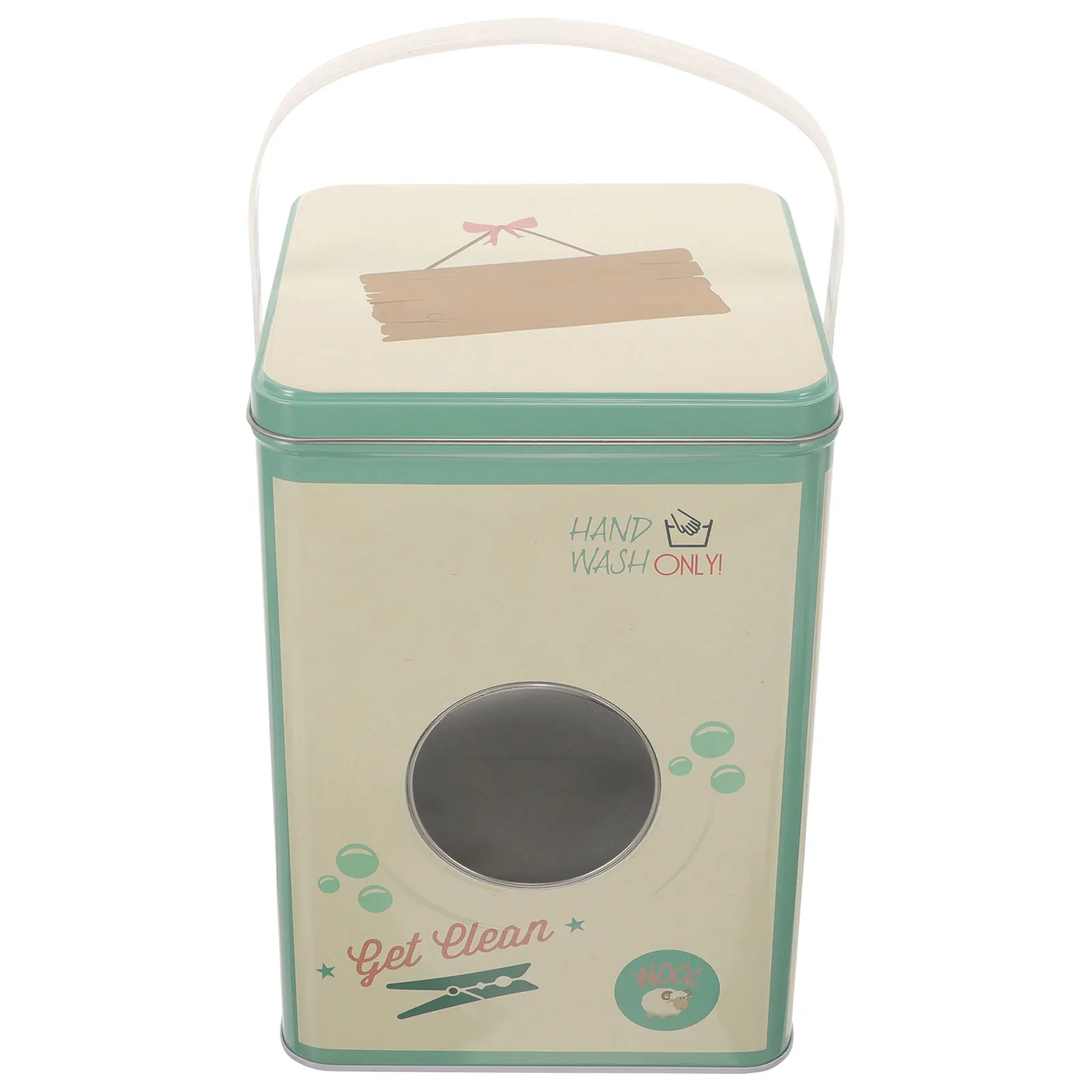 

Washing Powder Bucket Iron Large Capacity Detergent Bin Multi Use Storage Solution for Laundry Room Sundries Organization Bucket