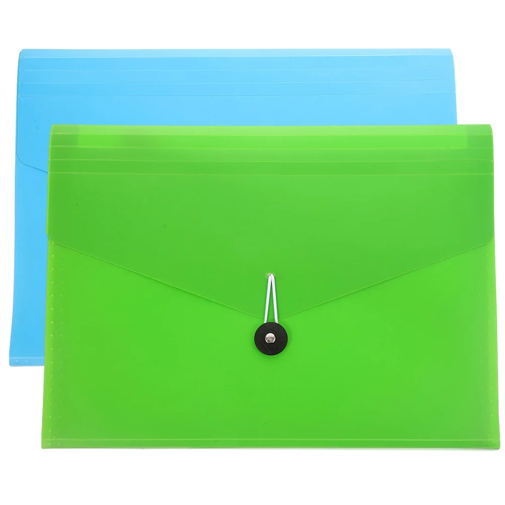 

2pcs Portable Accordion File Folder Large Capacity Document Organizer With Multiple Pockets For Office School Home Use Sorting