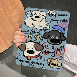 For IPad Air 6 Case IPad 10th Gen Air 5th 4th 10.9 with Pencil Holder for Pro 11 4th 3rd IPad 10.2 7th 9th 8th Flip Smart Cover