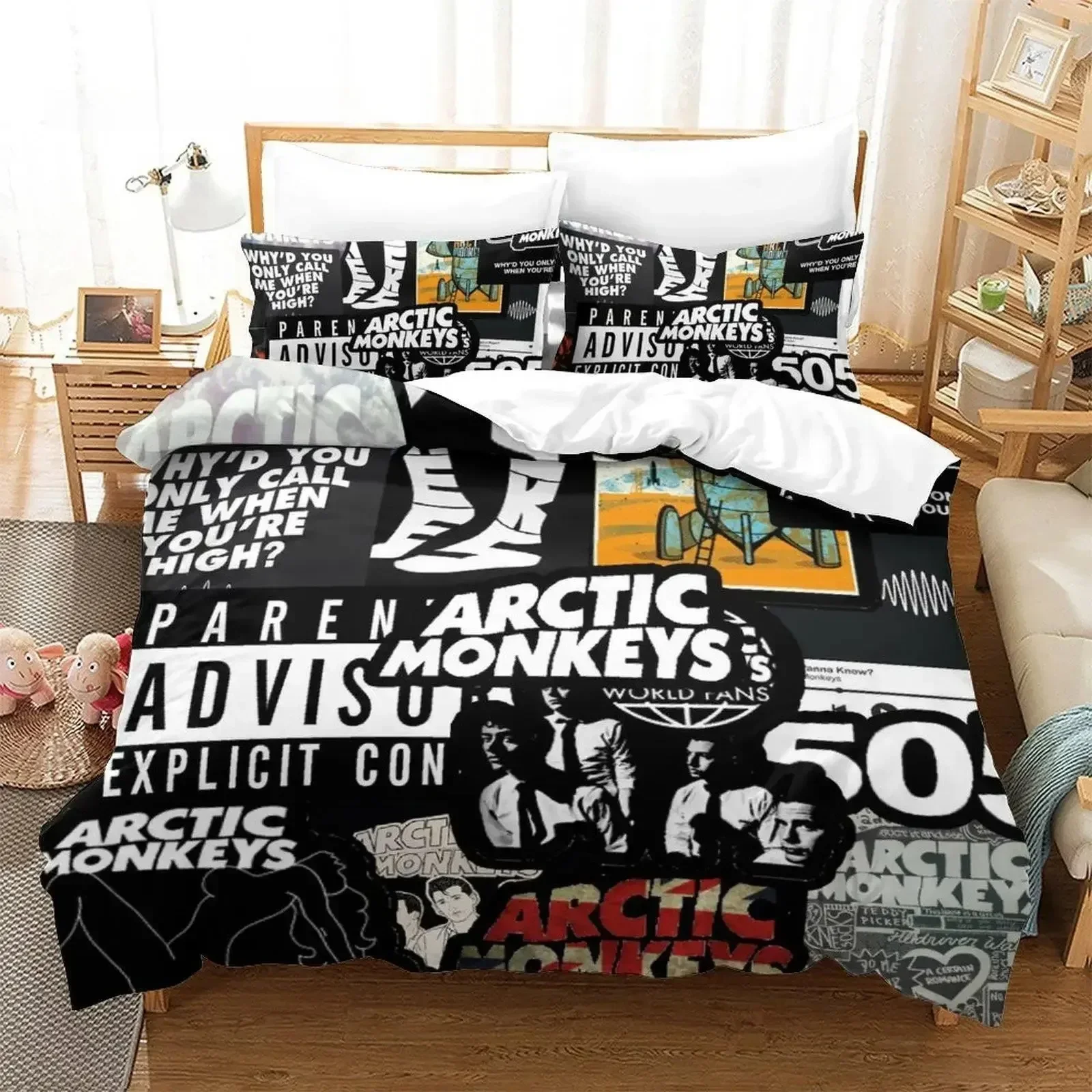 

New Arctic Monkeys Bedding Set Single Twin Full Queen King Size Bed Set Aldult Kid Bedroom Duvet cover Sets 3D Print bed sheet