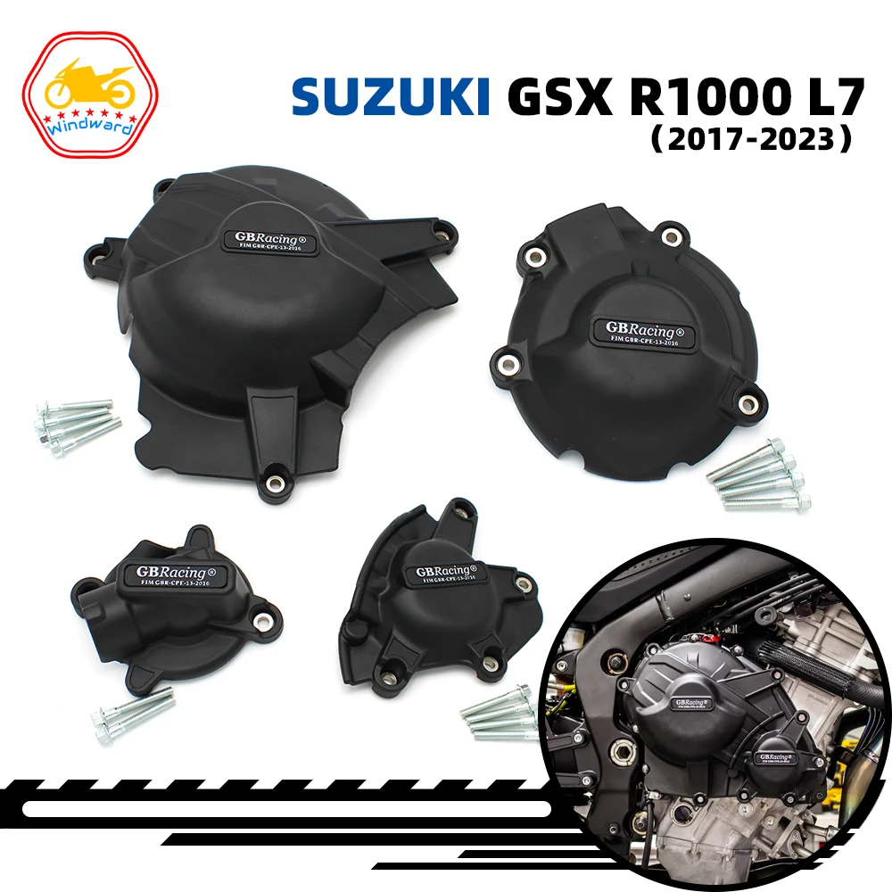 

Motorcycles Engine Cover Protection Case for GB Racing For Suzuki GSX-R1000 L7-M3 GSX R1000 2017 2018 2019 2020 2021 2022 2023