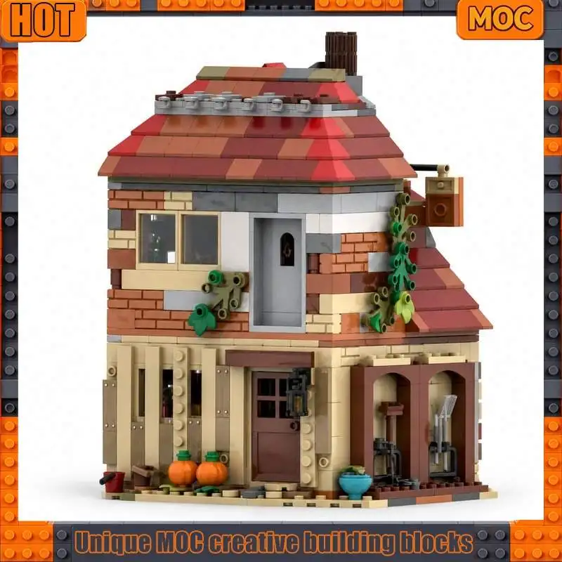 856PCS Country House Model Custom Creative Building Blocks Modern Villa Architecture Scene DIY Assembly Educational Toy Gift