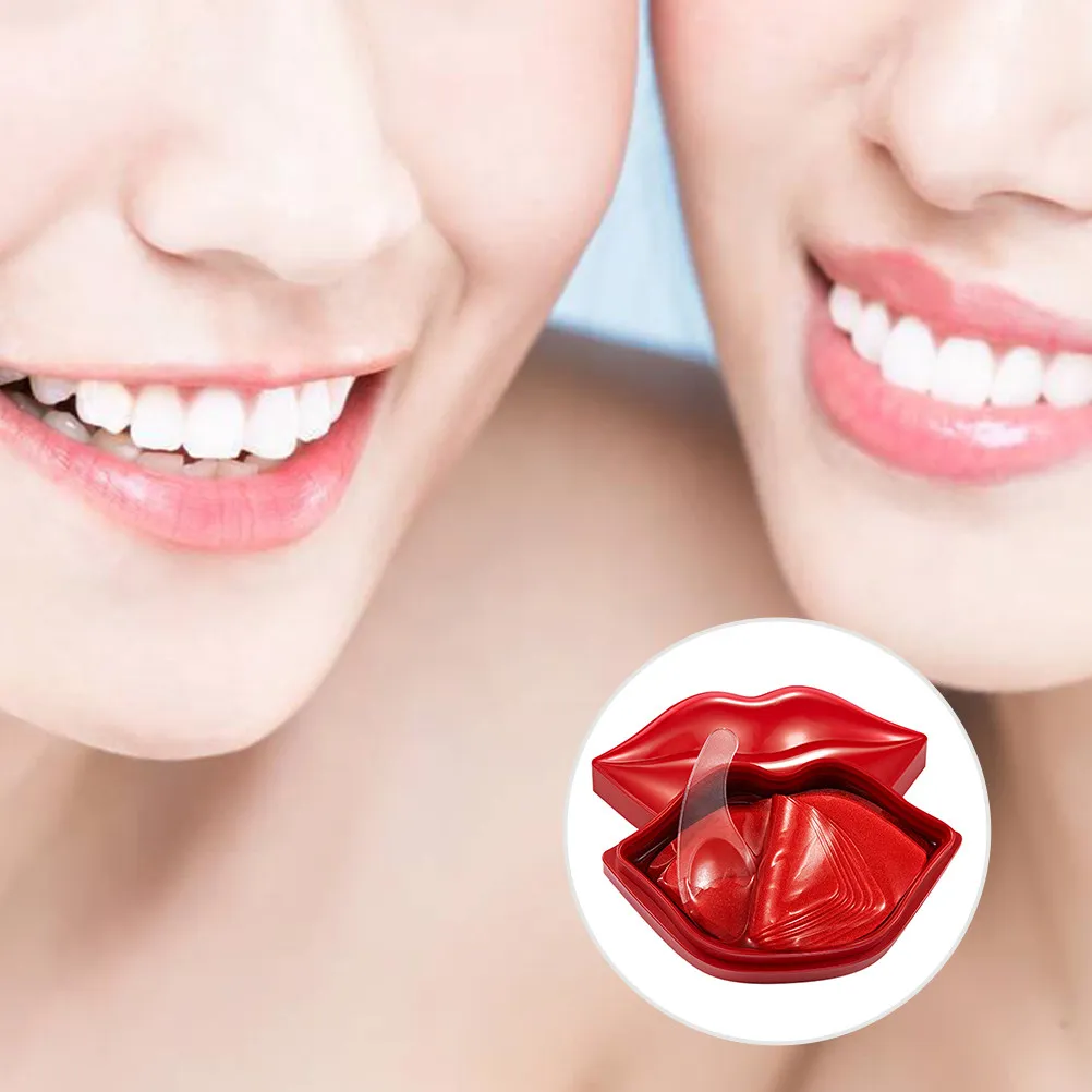 40Pcs Moisturizing Lip Mask Hydrating Gel Sleeping Mask Repair Nourish Cherry Extracts Lip Care Tool Smooth Treatment