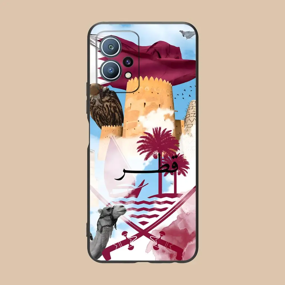 Qatar Flag Mobile Cell Phone Case for Huawei P60 P50 P40 P30 P20 P10 P9 P8 Pro Lite Plus Colour Printing Cover Smartphone Luxury